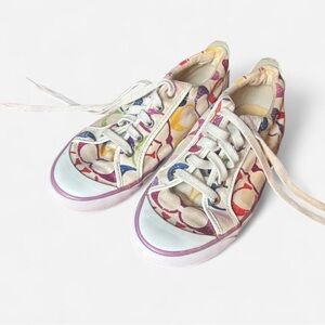 Coach women’s Multicolor Signature Canvas Sneakers